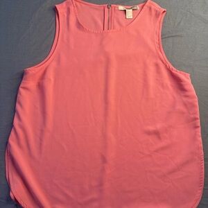 Sleeveless Peach Blouse Tank Top